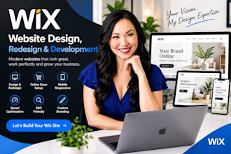 build wix website, design wix or redesign wix