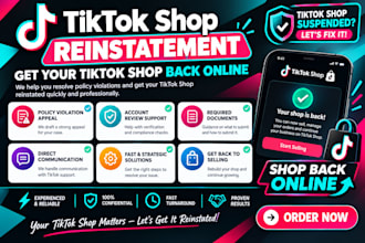 do tiktok shop reinstatement, tiktok shop suspension, remove tiktok violations