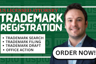 be your trademark attorney for US trademark registration and search
