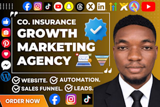 commercial insurance leads auto car wix landing page home facebook ads website