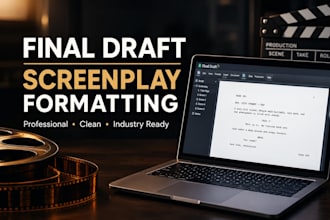 professionally format your screenplay final draft
