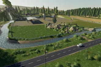 create a custom map for farming simulator 25 fs25 fs22 fs19 fs maps custom mods