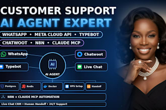 setup whatsapp meta cloud api chatwoot typebot n8n claude ai agent automation