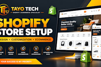 create and customize a professional shopify store