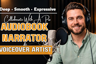 be voice over artist, narrate and produce audiobook as acx audiobook narrator