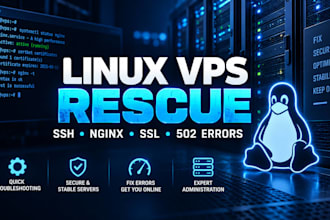 fix broken linux vps ssh nginx SSL and 502 errors