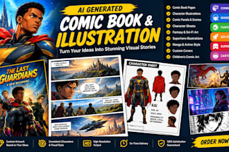 create ai comic book, illustrations in any style for professional storytelling