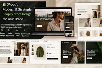 design a modern shopify website for your brand