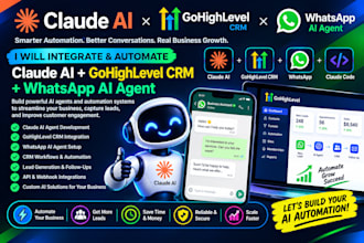 integrate claude ai gohighlevel CRM whatsapp ai agent claude agent claude code