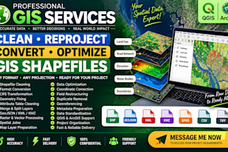 convert clean reproject optimize gis shapefiles geospatial data qgis arcgis