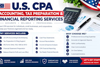 provide US CPA accounting, tax preparation and financial reporting services