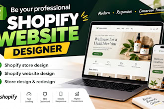 design shopify ecommerce website development, redesign online store, SEO setup