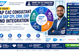 be your sap c4c consultant for sap cpi, CRM, erp and integration
