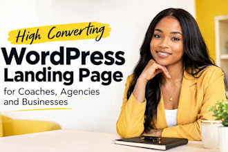 create a wordpress landing page for coaches and businesses