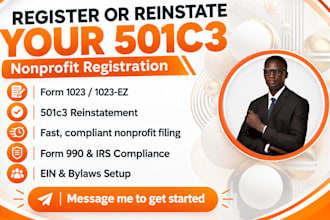 reinstate your revoked 501c3 and file missing form 990 tax exempt