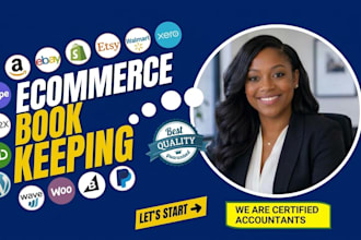 do ecommerce accounting, bookkeeping for amazon, shopify in quickbooks xero a2