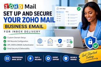 setup and secure your zoho mail business email for inbox delivery
