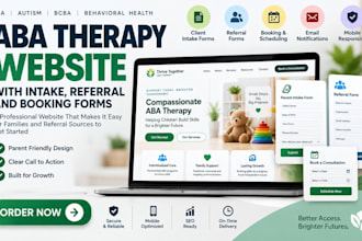 build aba therapy website with intake, referral and booking forms