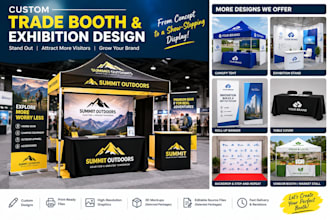 design custom trade booth canopy tent vendor booth banner exhibition booth stand