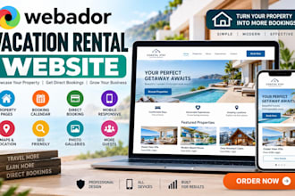 design webador airbnb vacation rental website with direct booking and mobile seo