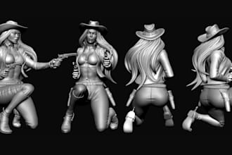 sculpt 3d printable character models, figurine toys, statue, and action figure