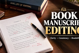 edit your book manuscript for clarity consistency readability and flow