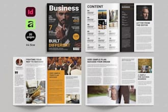 design adobe indesign corporate company newspape, newsletter, magazine layout