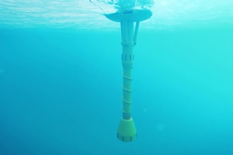 create 3d offshore engineering and wind turbine 3d animation