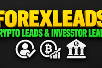 fresh crypto leads, investor leads, forex leads, depositor leads, stock leads