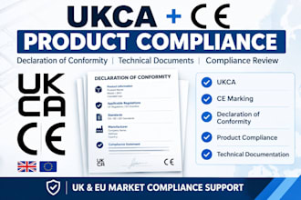create ukca ce marking declaration of conformity product compliance documents