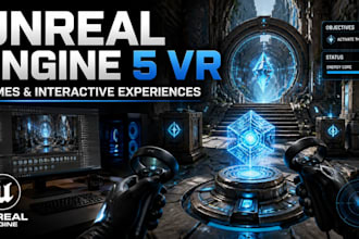 develop unreal engine 5 VR games and interactive experiences