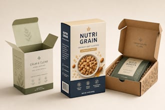 design product packaging mailer box and carton with print ready dieline ai files