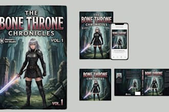 draw anime manga light novel cover, webtoon and fantasy book cover art
