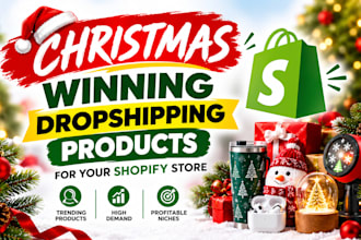 find winning shopify christmas droshipping products to your shopify store