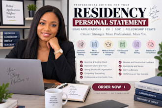 edit your residency personal statement and eras application