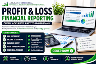 prepare profit and loss account p and l report and financial statements