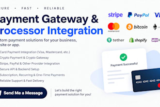 setup payment processor solution, independent and autonomous payment processor