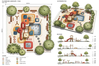 refine3d childcare center exterior,cgi kids space walkthrogh,children playground