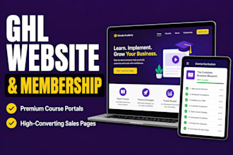 be your gohighlevel website expert and build membership funnel
