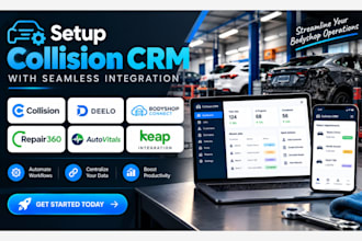 setup collision CRM deelo bodyshop connect repair360 autovitals keap integration