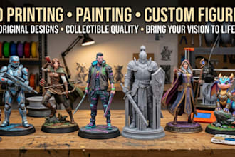3d print and paint  anime figure miniature statue printable stl resin printing