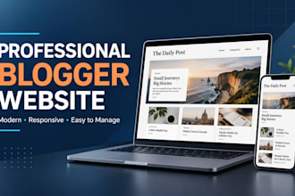 build a professional blogger website