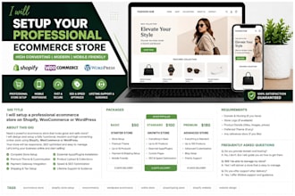 setup a professional ecommerce store on etsy, ebay, amazon, tiktok shop, shopify
