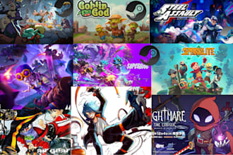 design professional steam capsule art steam capsule game headers and store banne