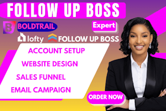 set up follow up boss CRM follow up boss automation follow up boss workflows va