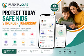 build parental control, kids safety, babysitting, kids learning and mdm app