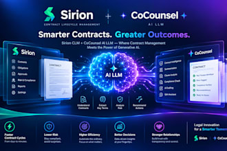 setup sirion clm cocounsei ai llm for legal contract tech automation