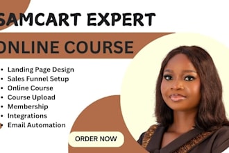 build samcart and thrivecart sales funnels for your online course