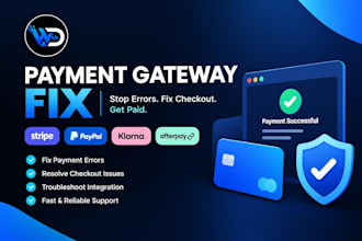 fix stripe paypal klarna and afterpay payment gateway errors and checkout issues