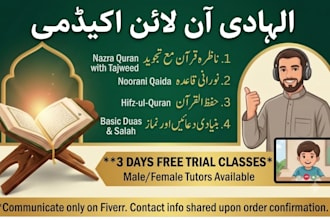be your online quran teacher and teach quran with tajweed